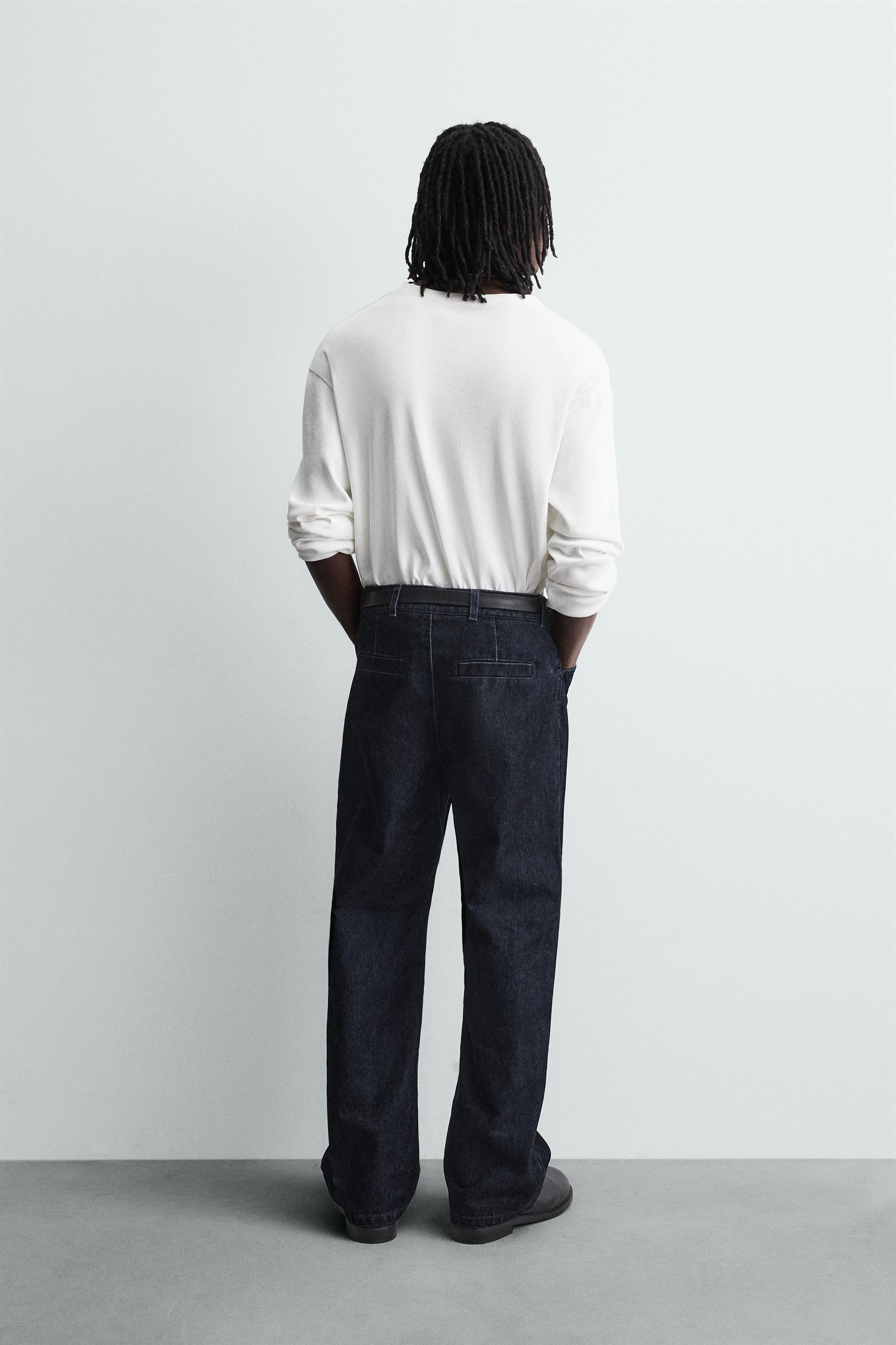 FLOCKED RELAXED FIT PANTS